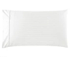 Kensington 1200TC Egyptian Cotton Double Bed Sheet Set - White Stripe