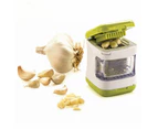 Double Head Mini Garlic Chopper Food Slicers Press with Stainless Steel Blade