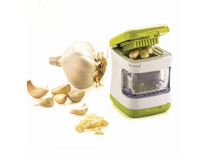 Double Head Mini Garlic Chopper Food Slicers Press with Stainless Steel Blade