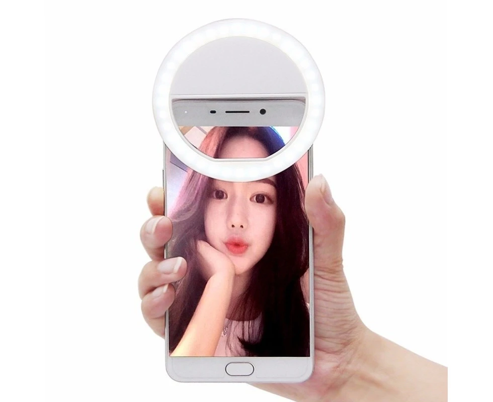 Beauty Mobile phone Selfie Ring Flash lens beauty Fill Light Led Lamp Portable Clip for Photo Camera