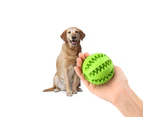 WJS Food Dispensing Dog Toy,Non-Toxic Natural Rubber Tooth Cleaning Toy - LIGHT BIUE