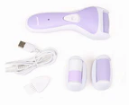 WJS Electric foot grinder charged foot trimmer to remove dead skin care - PURPLE