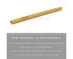 10 Reusable Bamboo Drinking Straws | Eco Friendly Biodegradable BPA Free | M&W 5