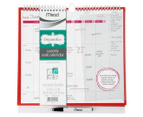 Mead Organizher Weekly Wall Calendar - Red