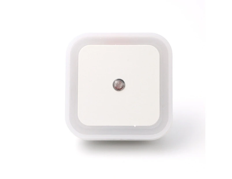 EU Mini LED 0.5W Control Auto Sensor Baby Bedroom Lamp Square Night Light  - White