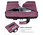 BRINCH Classic 15.6 Inch Laptop Shoulder Bag-Purple