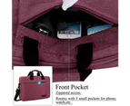 BRINCH Unisex 14.6 Inch Laptop Shoulder Bag-Red