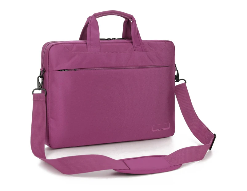 BRINCH Unisex 13.3 Inch Laptop Shoulder Bag-Purple