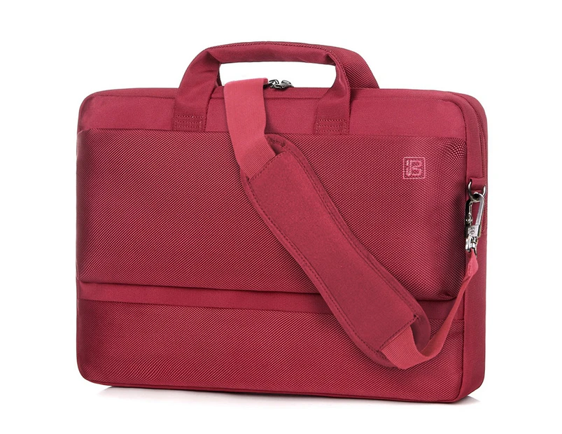 BRINCH 15.6 Inch Stylish Laptop Case Briefcase-Red