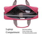 BRINCH Unisex 14 inch Notebook Messenger Bag-Pink