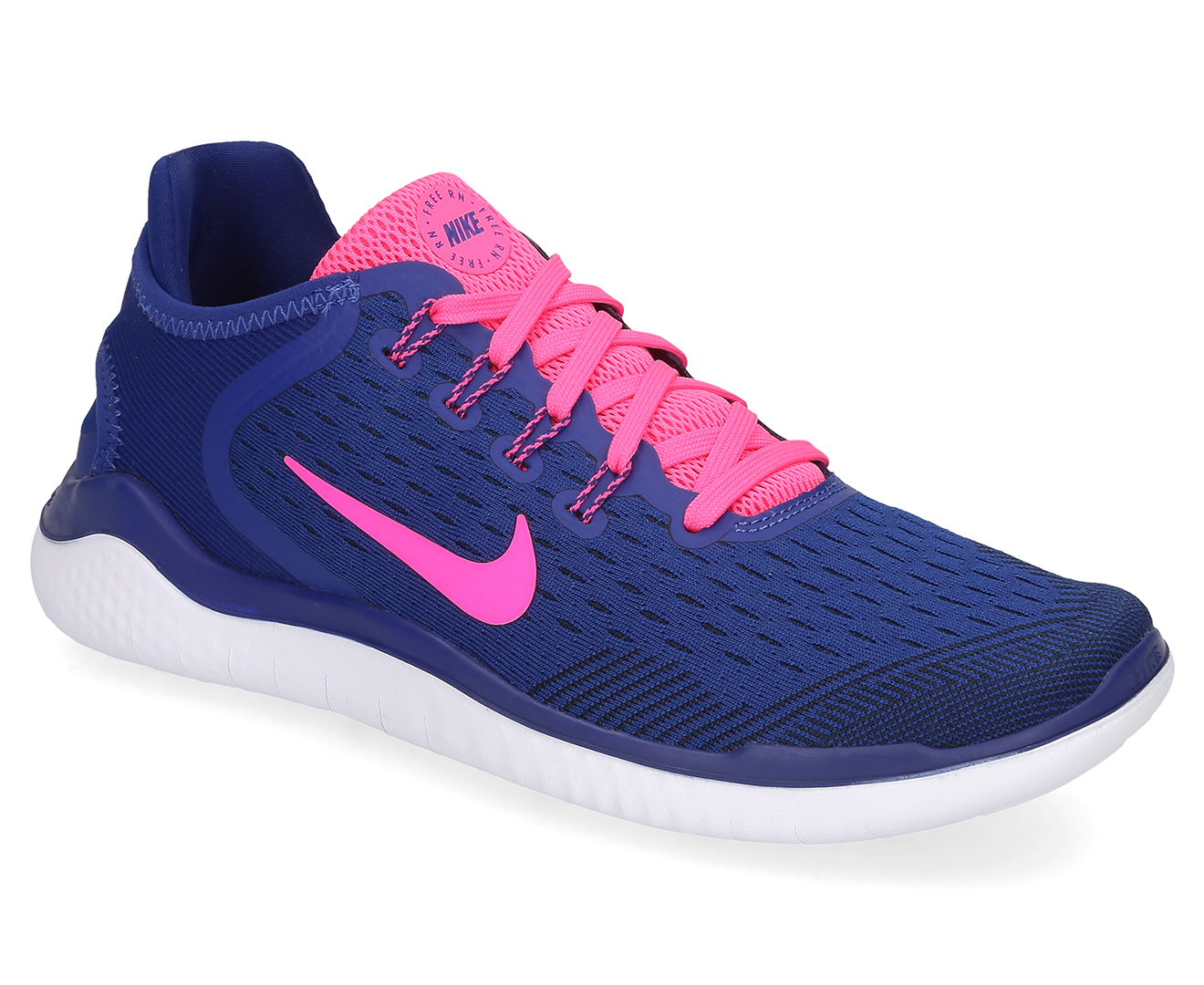 Nike Women's Free RN 2018 Shoe - Deep Royal Blue/Pink Blast | Catch.co.nz