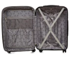 Tosca 3-Piece Venice Hardcase Luggage/Suitcase Set - Teal + 2 BONUS Neck Pillows