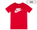 Nike Boys' Futura Icon Crew T-Shirt - Red/White