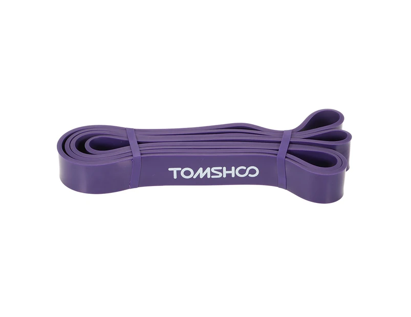 TOMSHOO 208cm Workout Loop Band Stretch Resistance Band - Purple