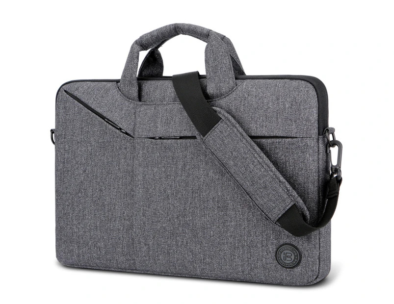 BRINCH Slim 15.6 inch Laptop Messenger Bag-Black