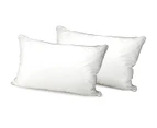Royal Comfort 233 Thread Count 100% Cotton Premium Quality Fossflake Fibre Pillow - White