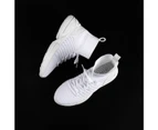 ATLANTIS SHOES Women's Footurama Socks Sneakers - White