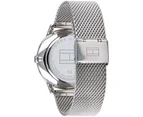 Tommy Hilfiger Men's 44cm Multifunction Mesh Stainless Steel Watch - Silver/Black
