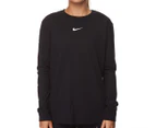 Nike Women's Sportswear Swoosh Long Sleeve T-Shirt - Black