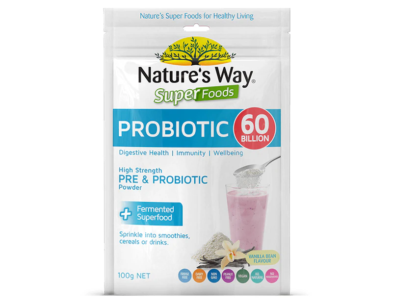 Nature's Way Superfoods Probiotic 60 Billion 100g