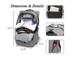 DTBG 17.3 inch Anti-Theft Backpack-Grey 6