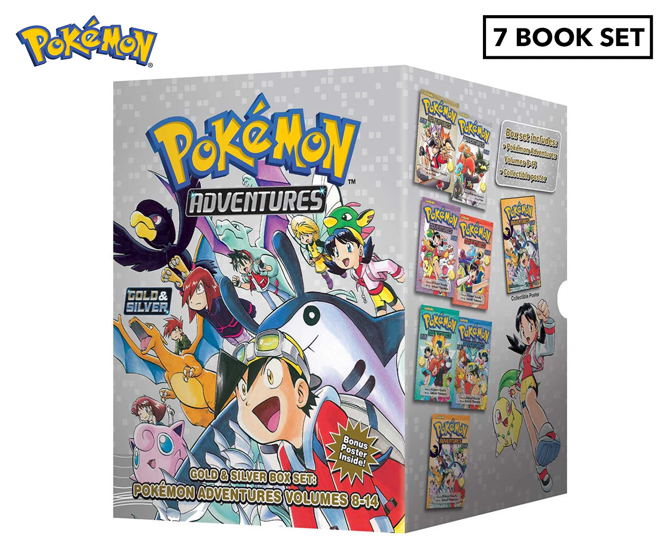 Pokemon Adventures Gold & Silver Box Set (Set Includes Vols. 8-14)