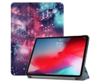 For iPad Pro 11 Inch 2018 Case,PU Leather Folio Cover,Galaxy Pattern