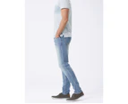 Jeanswest Mens Slim Tapered Jeans Ice Blue