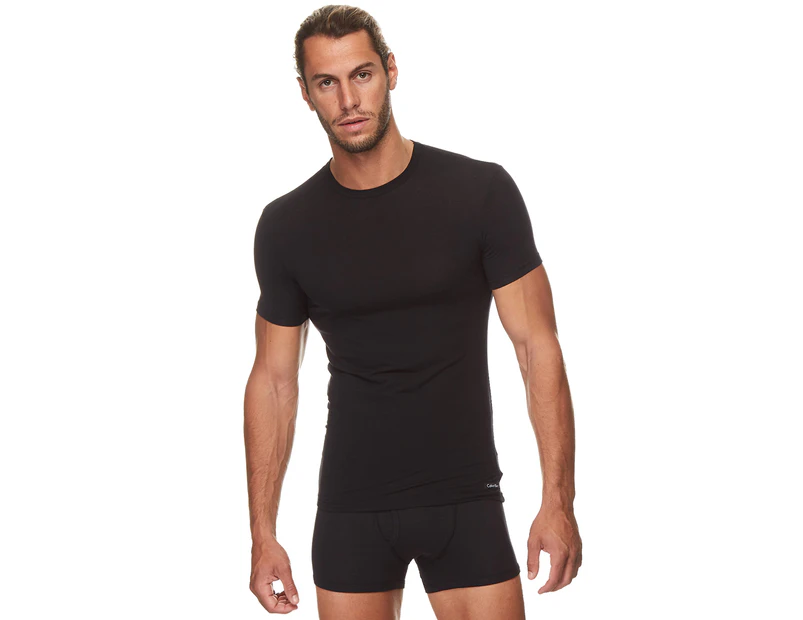 Calvin Klein Men's Body Modal Crew Neck T-Shirt -  Black