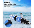 Inflatable Sup Stand up Paddle Board All Around Inflatable Board with Adjustable Paddle Beach Surfing Use
