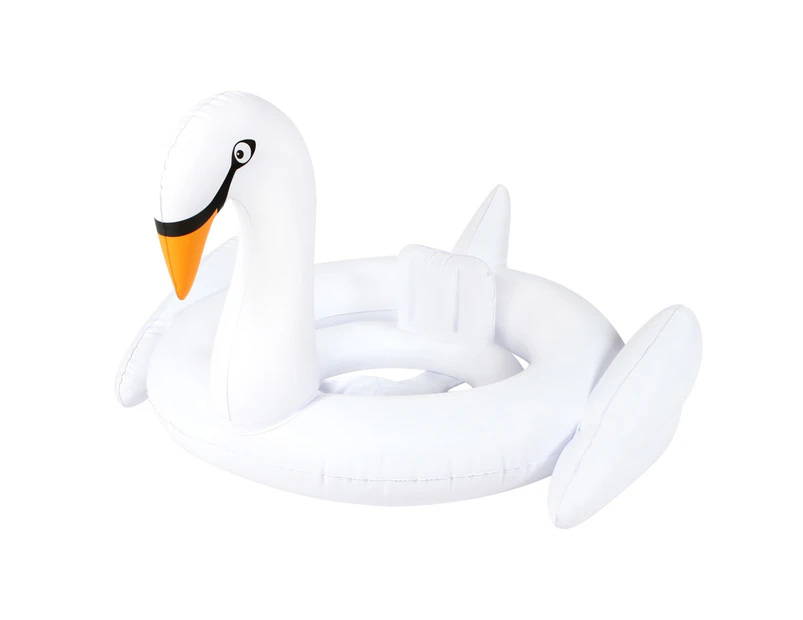 Inflatable Pool Float White Swan Baby Swimming Ring Airtime