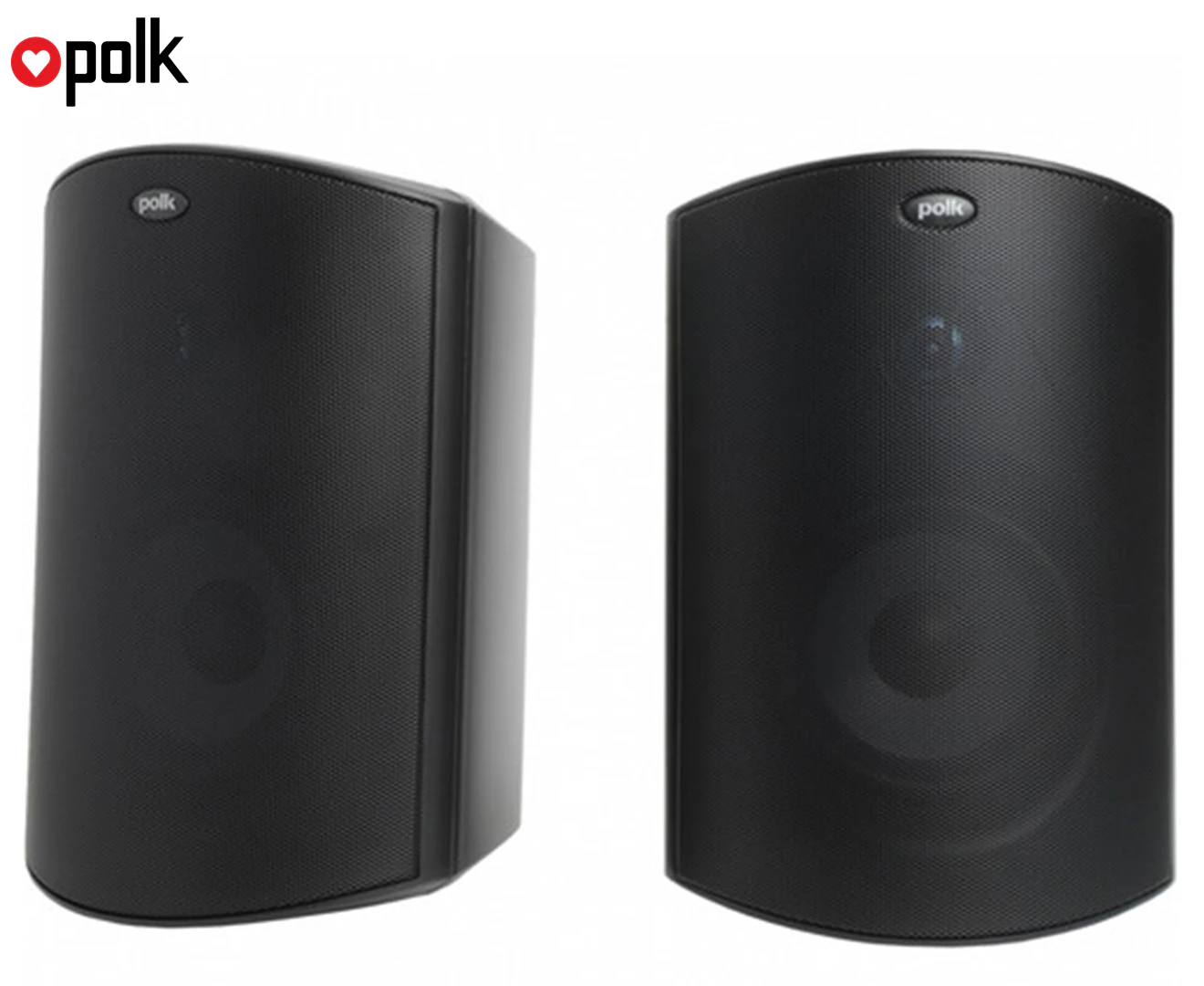 Polk Audio Atrium 6 Wall Mount All Weather Outdoor Speakers/5.25" Drivers Black