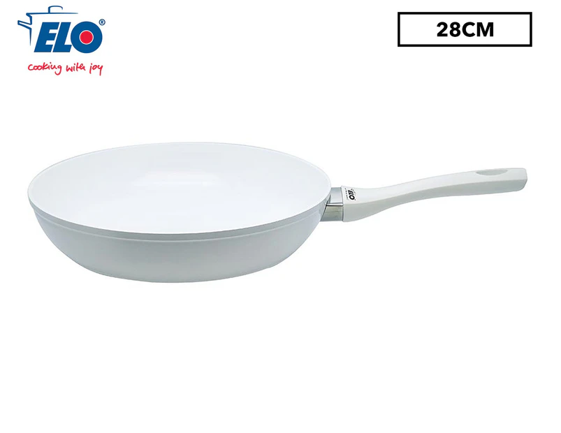 ELO 28cm Pure Save+ Forged Aluminium Frypan w/ Protector - White