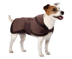 Outback Brown Oilskin Dog Coat - Small