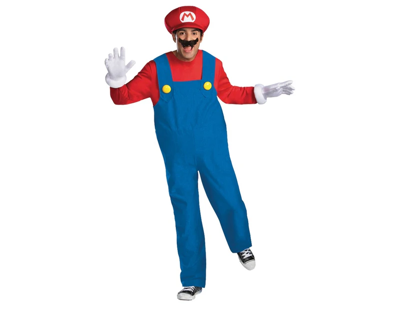 Super Mario Bros Mario Deluxe Adult Costume