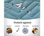Couch Cover Water Repellent Sofa Protector Cover Furniture Cover Pet Friendly, Multi Size 1/2/3 Seater and Recliner , Reversible Smoke Blue/Beige - Smoke Blue/Beige 4
