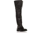Bar III Womens DAPHNE Fabric Almond Toe Knee High Fashion Boots