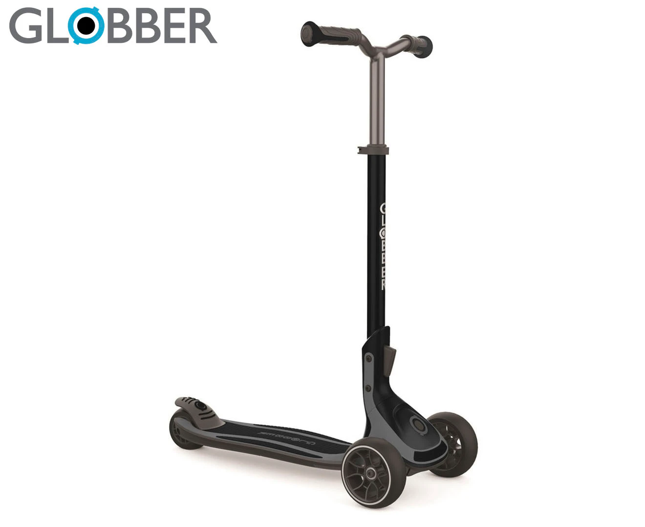 Globber Ultimum 3 Wheel Scooter - Black/Charcoal