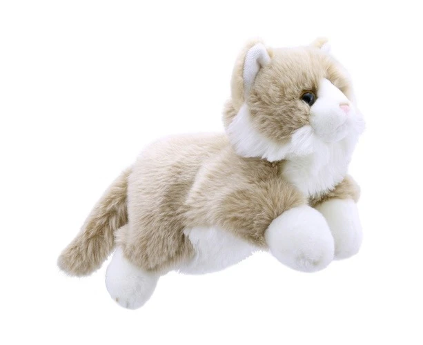 Full Bodied Hand Puppet (Beige & White Cat)