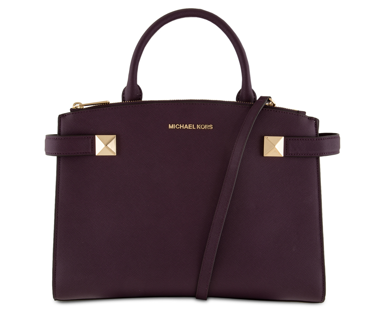 Michael Kors Karla Medium Satchel Damson Catch