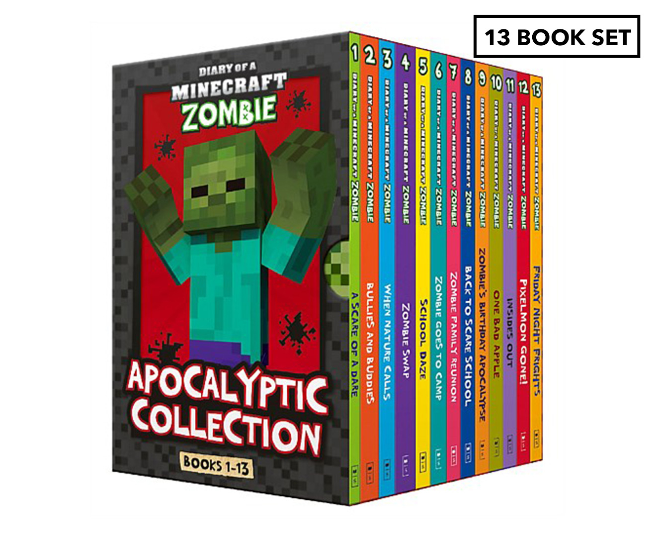 Diary of a Minecraft Zombie Apocalyptic Collection 13Book Set by Zack