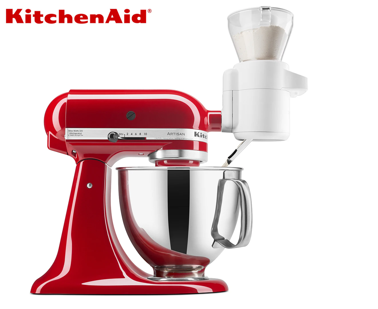 KitchenAid Sifter + Scale Attachment - White 5KSMSFTAA