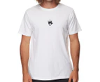 Afends Men's Flame Tee / T-Shirt / Tshirt - White
