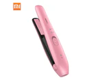 Xiaomi yueLi Wireless Mini Hair Straightener Wireless 2500mAh Battery Portable LED Indicator for Traveling - Pink