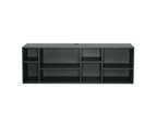 Wilkie - Media Unit - Charcoal Grey Lacquer