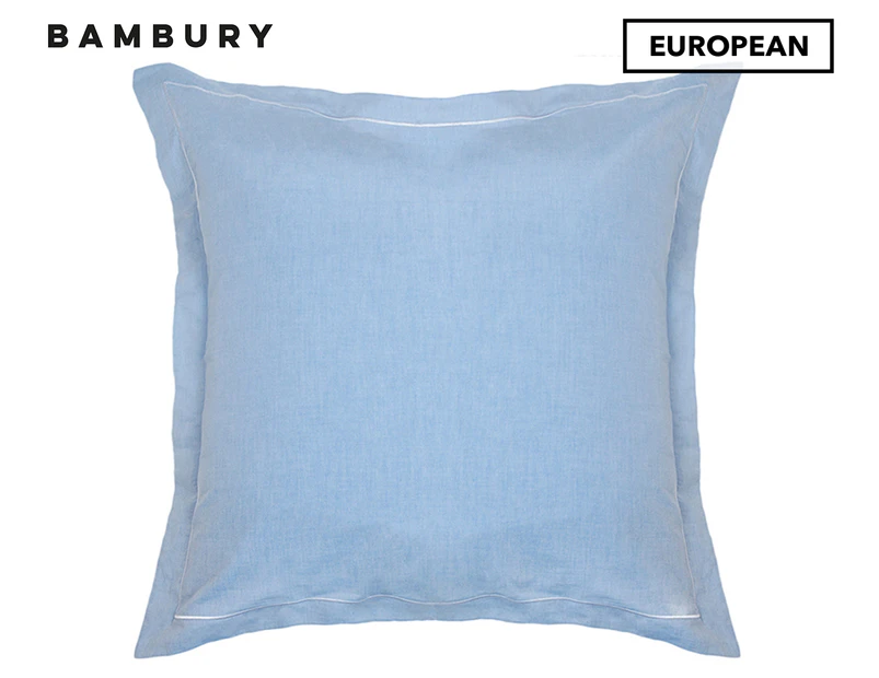 Bambury Charleston European Pillowcase - Blue