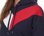 Tommy Hilfiger Women's Fleece Logo Hoodie - Navy