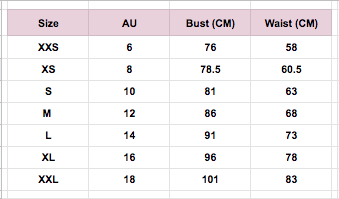 tommy hilfiger size chart in cm