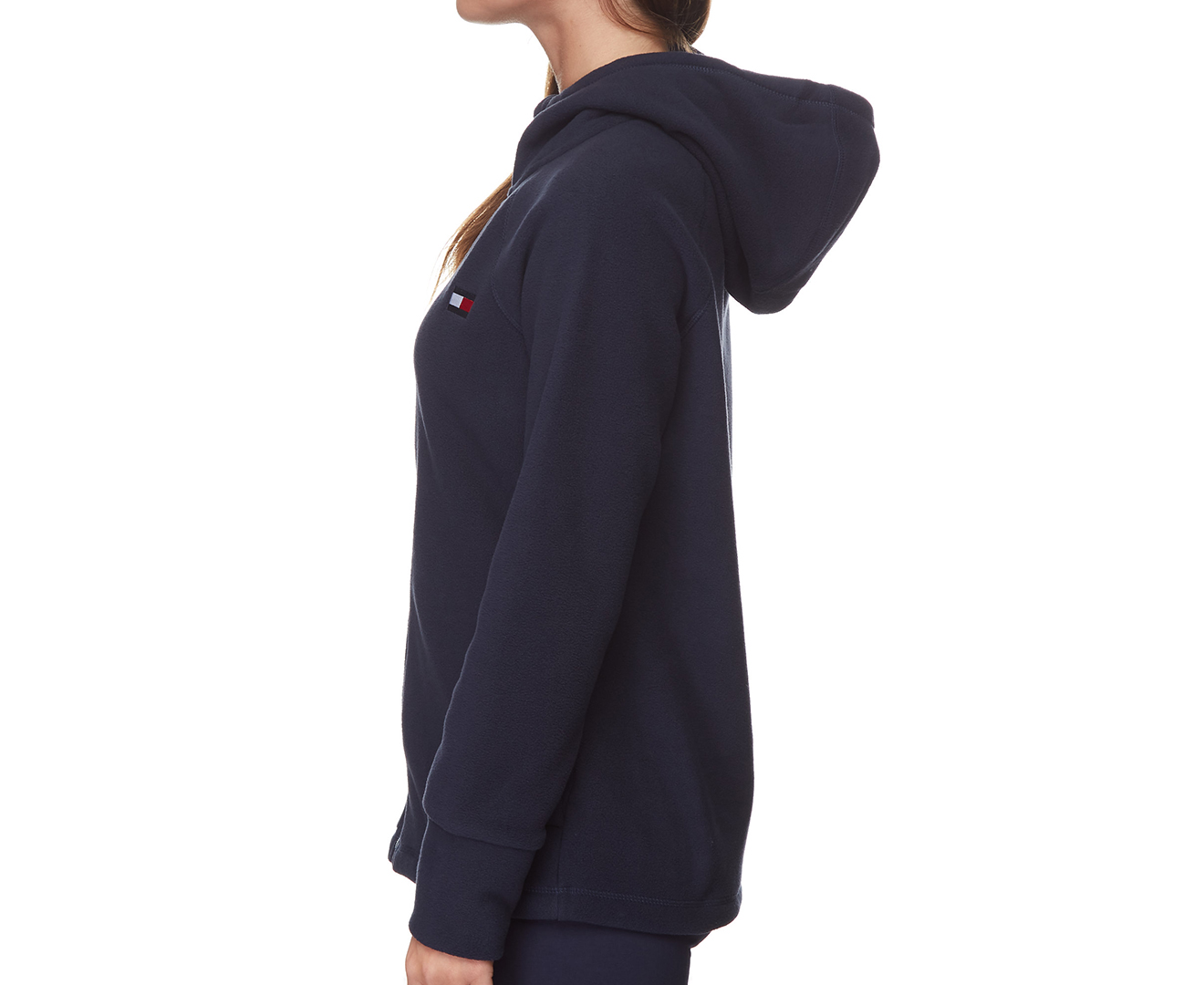 Tommy Hilfiger Womens Polar Fleece Hoodie Navy Nz