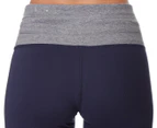 Tommy Hilfiger Women's Mid Rise Logo Legging - Navy/Grey
